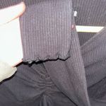 Hollister  Black Ruched Tie Front Bodysuit Photo 3