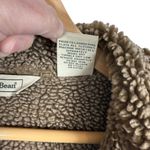 VINTAGE L.L. Bean Women’s Suede Sherpa Lined Long Coat Brown Size M Size M Photo 9