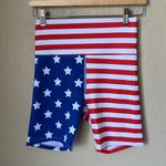 Beach Riot NWT  American flag biker shorts Photo 3