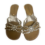 Beverly Feldman shoes clear with rhinestones sz 6 Photo 0