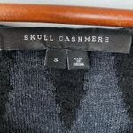 Skull Cashmere  Black Belinda Asymmetrical Long Sleeve Wool Sweater Dress Small Photo 5