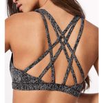 Lululemon Free To Be Serene Bra Size 8 Black And White Logo Photo 4