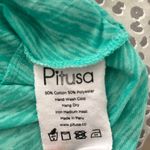 Pitusa Stephanie Gottlieb Teal Tunic Dress with colorful sleeves & trim Size undefined Photo 8