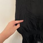 Chico's  1 Solid Black Sequin Beaded 3/4 Sleeve 100% Cotton Drop Waist Tunic Top Photo 10