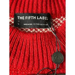 The Fifth Label  NWT Womens Angle Knit sweater size Large Red/white Photo 5