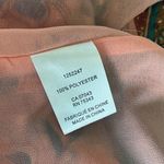 Joie  Coral Floral Blouse Tunic Tie Neck Chiffon Size Medium Photo 3