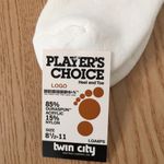 New 1 Pair of Womens Paw Print Ankle Socks White Blue Size 8.5 Photo 2