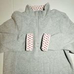 Orvis Sweatshirt Womens Large Gray Flip Cuff 1/4 Zip Pullover Preppy Lightweight Photo 9