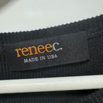 Renee C . Rib Knit Cutout Top Black Size L Photo 4