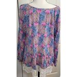 Matilda Jane Sz L Make Believe Sew Perfect Top Womens Blouse Peasant Boho Photo 2