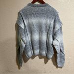 IRO  Valya Gray Ombre Ruffle Oversized Crewneck Sweater medium Photo 4