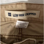 Gap  Womens Pants Size 33" Beige Low Rise Cropped Stretch Straight Leg Casual Photo 1
