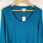 Charter Club Long Sleeve Ribbed Henley Pajama Top NWT XL Photo 2