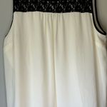 cj banks  Off White with Black Lace Tank Top Size 1X Photo 7