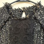 ZARA  Tweed Lace‎ Blouse Size Small Photo 2