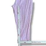 Madewell  Linen Blend Button Front Jumpsuit Pink Short Sleeve Pockets Women’s XL Photo 5