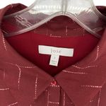 Joie  Amaranda Maroon Shirt Dress Long Sleeve Lined With Pockets Photo 3