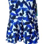 Sea & Sand Blue Paint Asymmetrical Wrap Swimdress White Size 20W Photo 3
