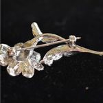 Unique Vintage Antique Vintage 1950-60's Flower Silver Tone Brooch Photo 1
