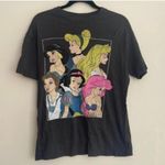 Disney  Grey Crew Neck Short Sleeve Princess Graphic Shirt Top Tee Photo 0