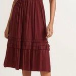 Evereve NWT Roan + Ryan Tallulah Holiday Midi Dress in Burgundy Wine Size Small Photo 0