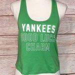 PINK - Victoria's Secret Victoria's Secret PINK and 5th and Ocean Green Yankees Crop Tank Top Size XS Photo 0