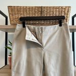 Chico's  Mid-Rise Stretch Cotton Khaki Cropped Dress Pant Trouser, 8 Photo 5