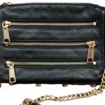 Rebecca Minkoff  Mini 5 Zip Leather Crossbody Bag Photo 0
