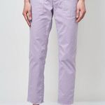 Nili Lotan women’s Jenna lilac Purple Cropped corduroy Military Pants size 6 Photo 0
