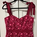 J.Crew Pink Eyelet Midi Dress w/ Flounce Hem (Size 6) Photo 5