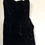 Marc by Marc Jacobs Black Velvet Silk Cocktail Mini Dress - Size 4 Photo 2