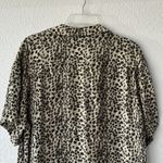 Pac Sun Leopard Print Shirt Short Sleeve Button Down Collar Size M Photo 8