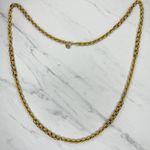 St. John Gold Chain Necklace 46" Palm Beach New York Text Links Statement ✨ Photo 6