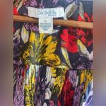 Go Softly Floral Print Short Sleeve V-Neck Zip-Front Patio Dress Size S Photo 8