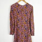 For Love & Lemons  Pink Floral Mini Dress Size XS Open Back Long Sleeve Boho Photo 3