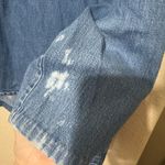 VTG Bobbie Brooks Womens Shirt Jacket L Blue Denim Button Up Floral Embroidery Size L Photo 5