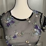 Urban Outfitters Mesh See-Through Floral Top Photo 3