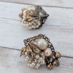 Vintage Screw On Earrings Statement Large Photo 2