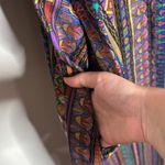 Krist Gudnason Cotton MaxiDress Vintage 70s Geometric Egyptian Ethnic size S Blue Photo 7