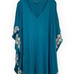 Southern Frock Turquoise Kaftan Beach cover M|L Photo 1