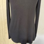 Old Navy Luxe Black Long Sleeve Crew Neck Tunic Top Womens Size M Photo 4