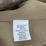 Anne Klein  Women's Beige Tan Satin Silk Blend Back Slit Pencil Skirt Size 8 Photo 7