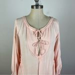 Free People Soft Pink Tie Front Tunic Dress Photo 2