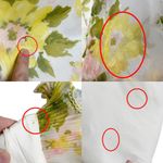 Vintage Yellow & Light Pink Floral Chiffon Sheer Pleated Ruffle Maxi Dress Size undefined Photo 13