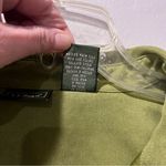 LL Bean Womens Button Down Olive Green Brushed Suede Long Sleeve Size Large Photo 5