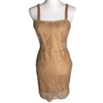 Pari & Max Floral Lace Cut Out Square Neck Lined Mini Dress Size L Photo 2