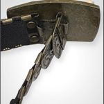 Turquoise Elastic and Metal Belt Artistic buckle Western Cowgirl Southwest Brown Photo 4