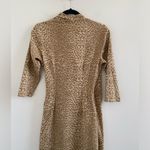 J. McLaughlin  Catalina Cloth Panama Wrap Cheetah Print Dress Size XS Photo 6