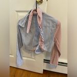 Anthropologie NWT Maeve Two-Tone Wrap Shirt Size XS Photo 10