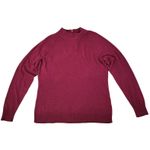 Covington Women's Burgundy Mock Neck 1/4 Zip Long Sleeve Sweater XL Acrylic Photo 1